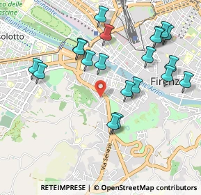 Mappa Via di S. Francesco di Paola, 50124 Firenze FI, Italia (1.096)