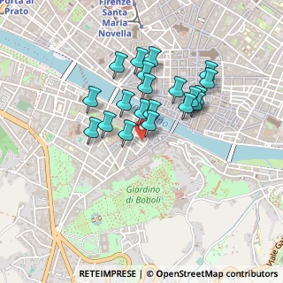 Mappa Via dei Vellutini, 50125 Firenze FI, Italia (0.3725)