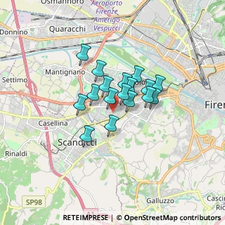 Mappa Via Iacopo del Meglio, 50143 Firenze FI, Italia (1.12882)