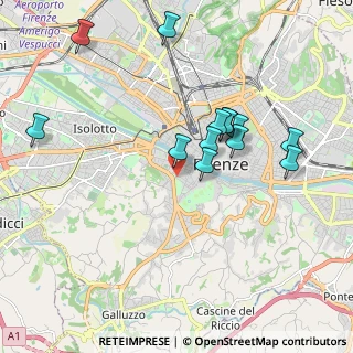 Mappa Via della Chiesa, 50124 Firenze FI, Italia (1.91769)