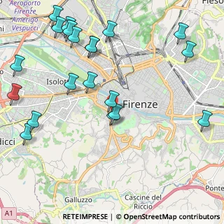 Mappa Via della Chiesa, 50124 Firenze FI, Italia (2.7525)