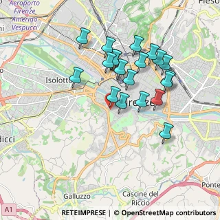 Mappa Via della Chiesa, 50124 Firenze FI, Italia (1.7595)