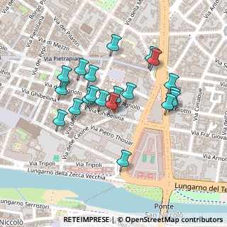 Mappa Via delle Vecchie Carceri, 50122 Firenze FI, Italia (0.205)