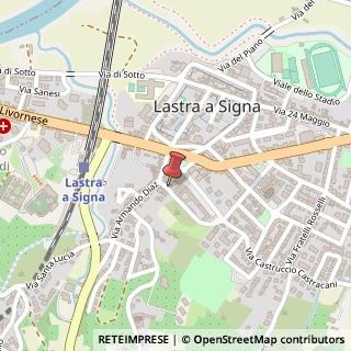 Mappa Via Castruccio Castracane, 3, 50055 Lastra a Signa, Firenze (Toscana)
