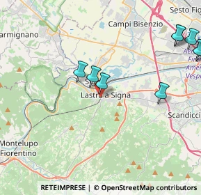 Mappa Via di Rimaggio, 50055 Lastra a Signa FI, Italia (5.83091)