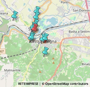 Mappa Diramazione Firenze-Pisa-Livorno, 50055 Lastra a Signa FI, Italia (1.54583)