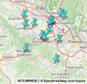 Mappa Diramazione Firenze-Pisa-Livorno, 50055 Lastra a Signa FI, Italia (6.70143)