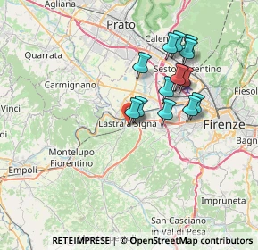 Mappa Diramazione Firenze-Pisa-Livorno, 50055 Lastra a Signa FI, Italia (6.43643)