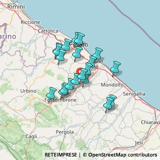 Mappa 61030 Cartoceto PU, Italia (10.8925)