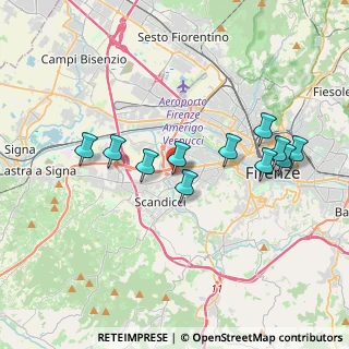 Mappa Via Baccio da Montelupo, 50142 Scandicci FI, Italia (3.55182)
