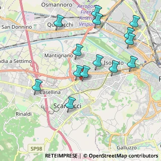 Mappa Via Baccio da Montelupo, 50142 Scandicci FI, Italia (2.21429)