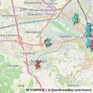 Mappa Via Baccio da Montelupo, 50142 Scandicci FI, Italia (3.9545)