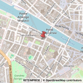 Mappa Borgo S. Frediano, 14/R, 50136 Firenze, Firenze (Toscana)