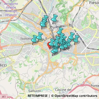Mappa Via del Drago D'Oro, 50124 Firenze FI, Italia (1.2975)