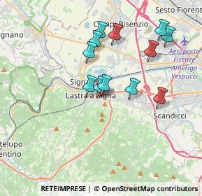 Mappa Via Palmiro Togliatti, 50055 Lastra a Signa FI, Italia (3.38583)