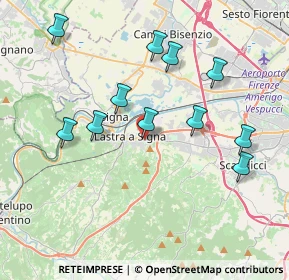 Mappa Via Palmiro Togliatti, 50055 Lastra a Signa FI, Italia (3.95182)