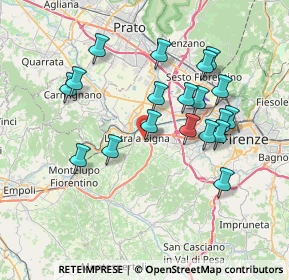 Mappa Via Palmiro Togliatti, 50055 Lastra a Signa FI, Italia (7.26895)