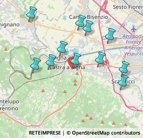 Mappa Via Brunetto Pagliai, 50055 Lastra a Signa FI, Italia (3.98)