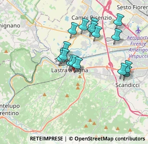 Mappa Via Brunetto Pagliai, 50055 Lastra a Signa FI, Italia (3.35125)