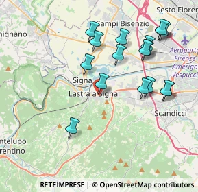 Mappa Via Brunetto Pagliai, 50055 Lastra a Signa FI, Italia (4.22941)
