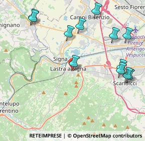 Mappa Via Brunetto Pagliai, 50055 Lastra a Signa FI, Italia (5.09833)
