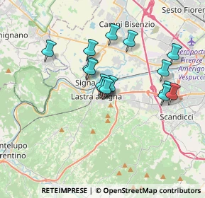 Mappa Via Brunetto Pagliai, 50055 Lastra a Signa FI, Italia (3.098)