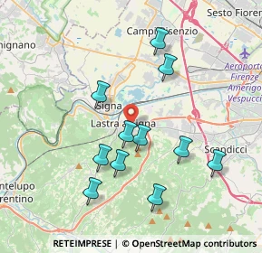 Mappa Via Brunetto Pagliai, 50055 Lastra a Signa FI, Italia (3.69273)