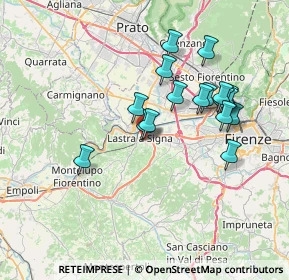 Mappa Via Brunetto Pagliai, 50055 Lastra a Signa FI, Italia (6.83118)