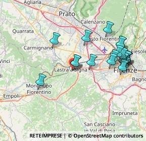 Mappa Via Brunetto Pagliai, 50055 Lastra a Signa FI, Italia (8.446)