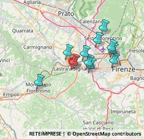 Mappa Via Brunetto Pagliai, 50055 Lastra a Signa FI, Italia (5.93909)
