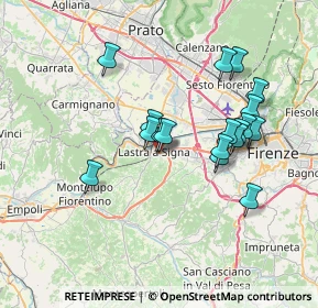 Mappa Via Brunetto Pagliai, 50055 Lastra a Signa FI, Italia (6.71444)