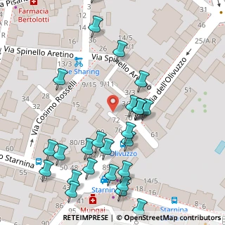 Mappa Via spinello aretino 1c rosso, 50143 Firenze FI, Italia (0.07037)