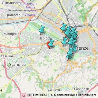 Mappa Via spinello aretino 1c rosso, 50143 Firenze FI, Italia (1.8495)