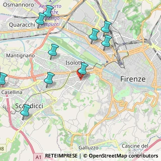 Mappa Via spinello aretino 1c rosso, 50143 Firenze FI, Italia (2.84545)
