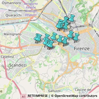 Mappa Via spinello aretino 1c rosso, 50143 Firenze FI, Italia (1.45)