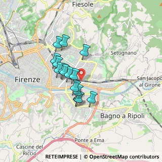 Mappa Via Augusto Barazzuoli, 50136 Firenze FI, Italia (1.30333)
