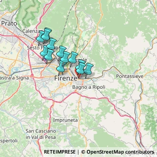 Mappa Via Augusto Barazzuoli, 50136 Firenze FI, Italia (6.10846)