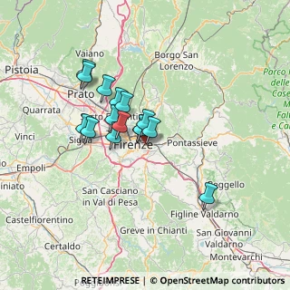 Mappa Via Augusto Barazzuoli, 50136 Firenze FI, Italia (10.53133)