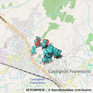 Mappa Via Bacerne, 52043 Castiglion Fiorentino AR, Italia (0.26897)