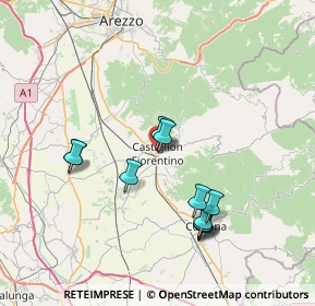 Mappa Località Vitiano, 52100 Castiglion Fiorentino AR, Italia (7.29636)