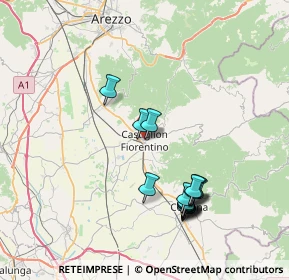 Mappa Località Vitiano, 52100 Castiglion Fiorentino AR, Italia (8.01563)