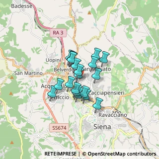 Mappa Strada di Vico Alto, 53018 Sovicille SI, Italia (1.088)