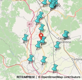 Mappa Via Cassia, 52048 Montagnano AR, Italia (9.099)