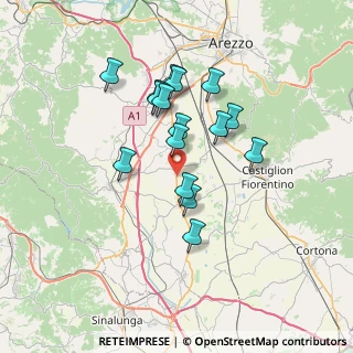 Mappa Via Cassia, 52048 Montagnano AR, Italia (6.12438)