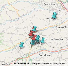 Mappa Località S.Egidio, 62010 Montecassiano MC, Italia (5.83385)