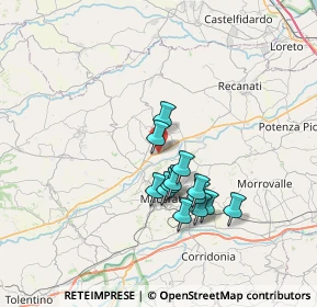 Mappa Località S.Egidio, 62010 Montecassiano MC, Italia (5.82769)