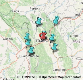 Mappa Via Luigi Fabbri, 60044 Fabriano AN, Italia (9.735)