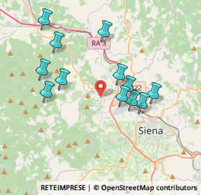 Mappa Strada del Petriccio e Belriguardo, 53100 Siena SI, Italia (3.7275)