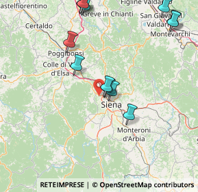 Mappa Strada del Petriccio e Belriguardo, 53100 Siena SI, Italia (18.55083)