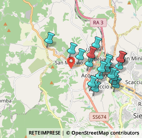 Mappa Strada del Petriccio e Belriguardo, 53100 Siena SI, Italia (1.8685)